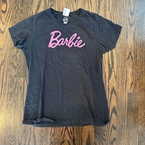Mattel Barbie Black and Pink Short Sleeve Tee